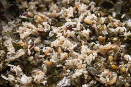 הבלוג של לייזה פאנלים | יומן מטבח קטן של עקרת בית גדולה | אורז עם עלי גפן חגיגי 18